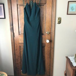 NWT City Triangles Hunter Lace Racerback Gown Size 10